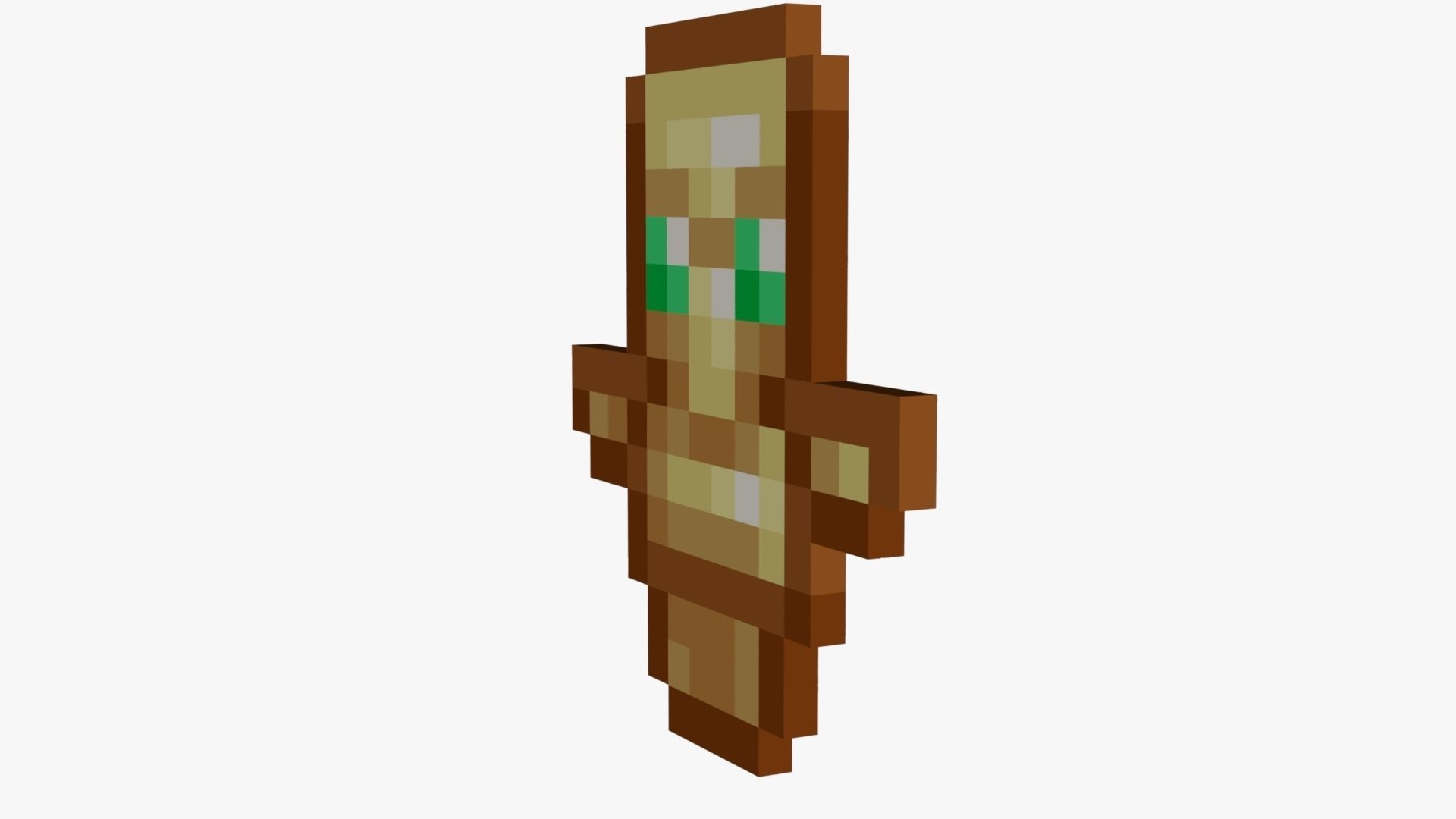 Minecraft Totem Of Undying Low-poly 3D model_60