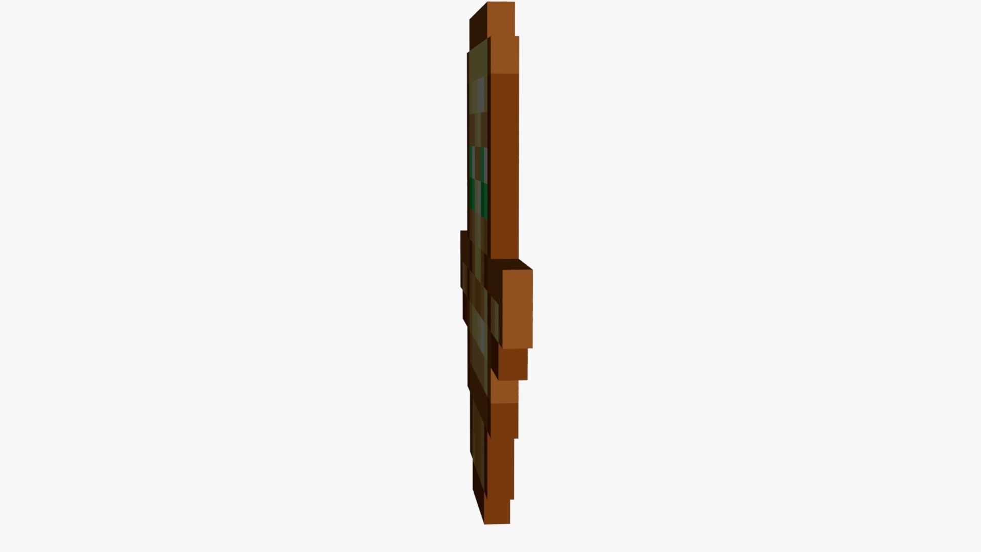 Minecraft Totem Of Undying Low-poly 3D model_47