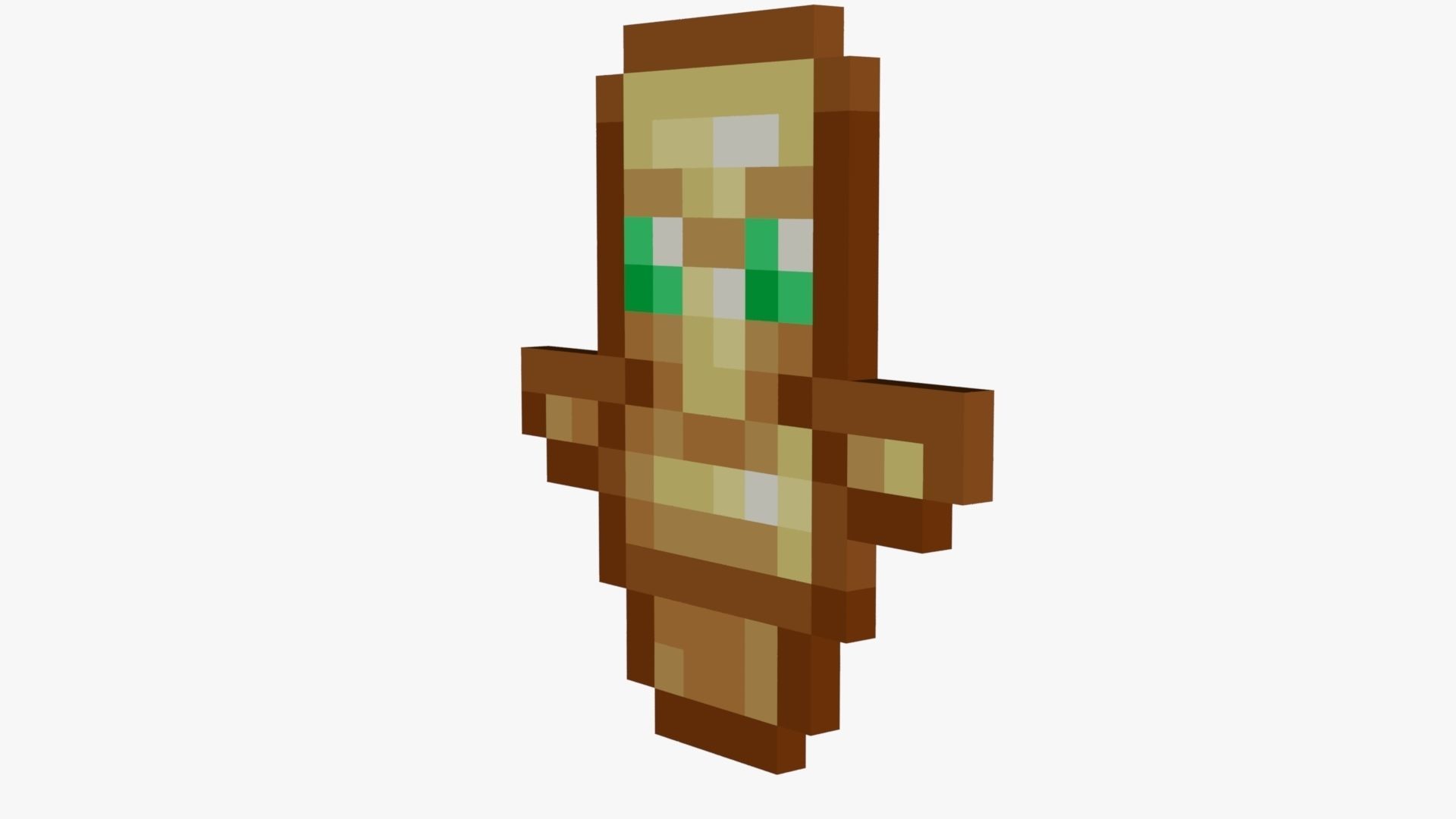 Minecraft Totem Of Undying Low-poly 3D model_63