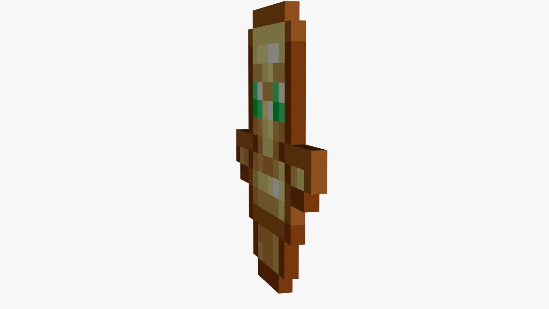 Minecraft Totem Of Undying Low-poly 3D model_57