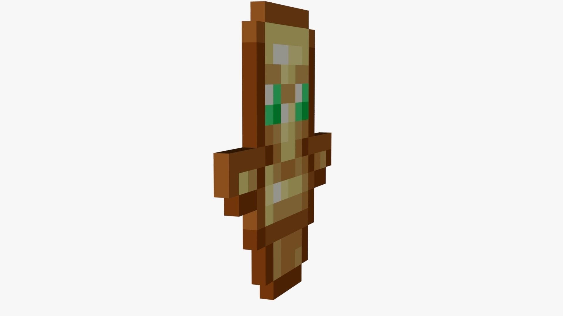 Minecraft Totem Of Undying Low-poly 3D model_49
