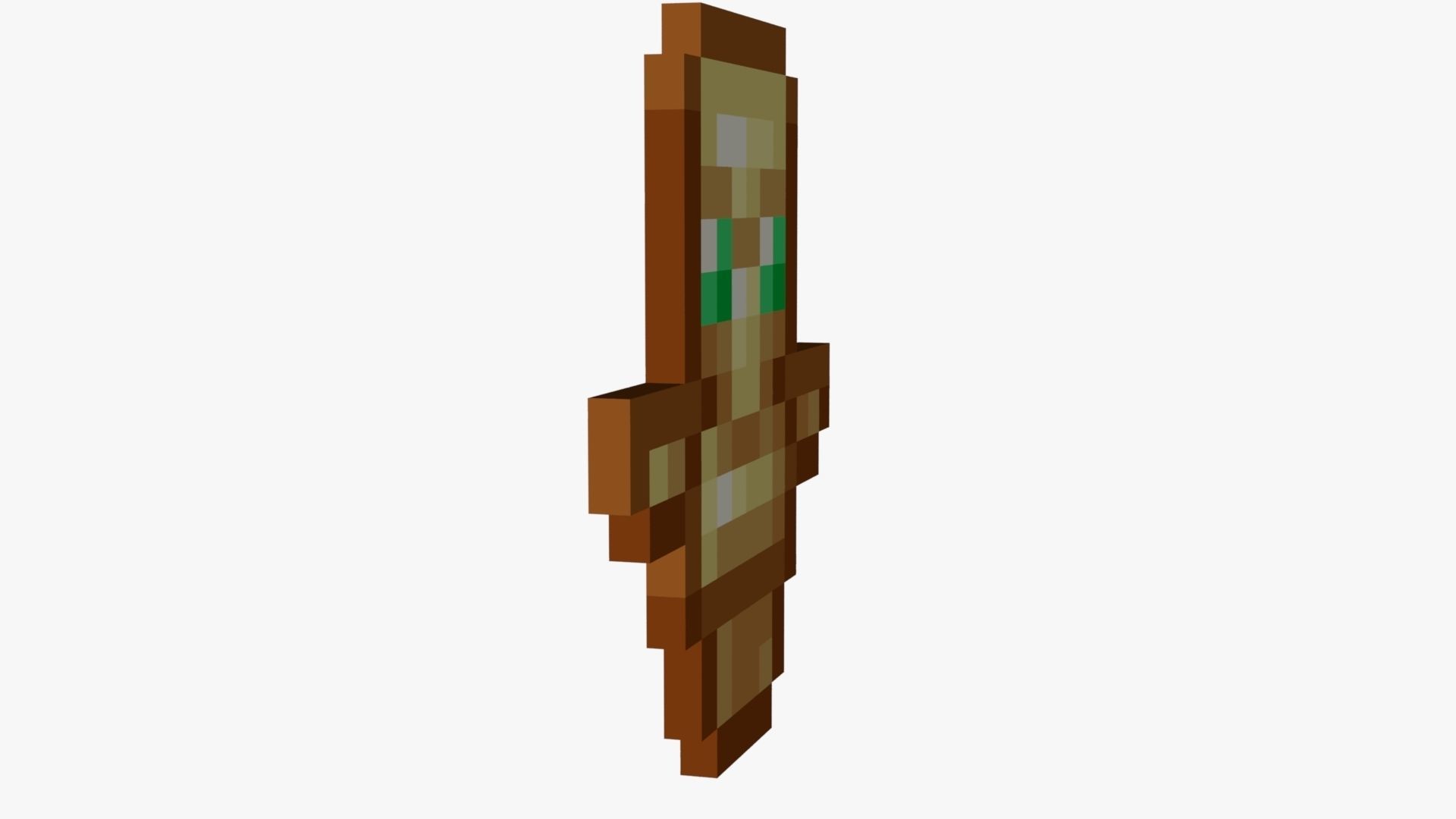 Minecraft Totem Of Undying Low-poly 3D model_53