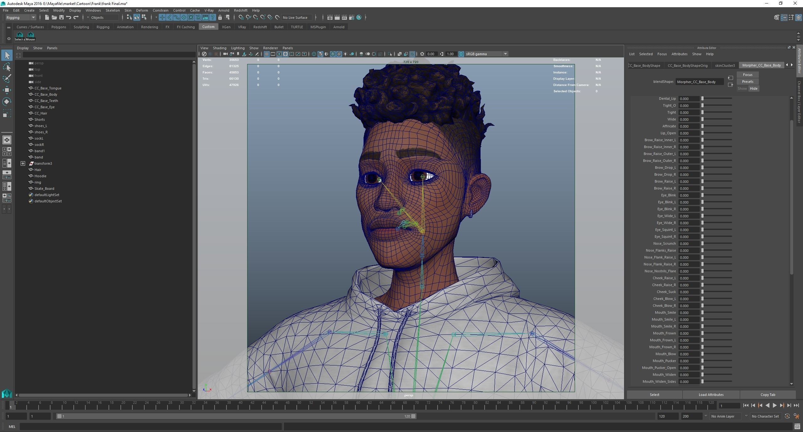 Free Cartoon boy character rigged Free low-poly 3D model_18
