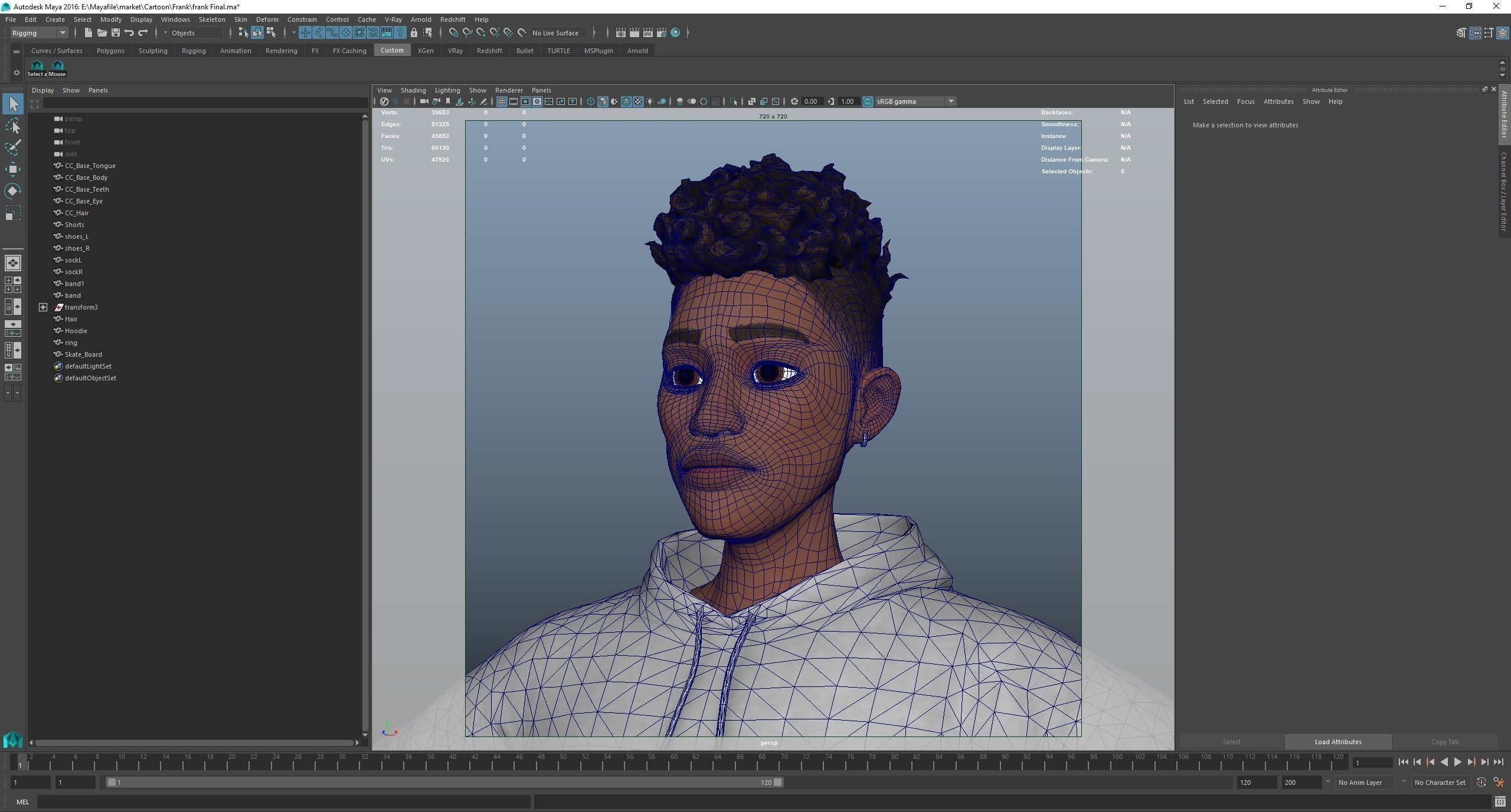 Free Cartoon boy character rigged Free low-poly 3D model_17