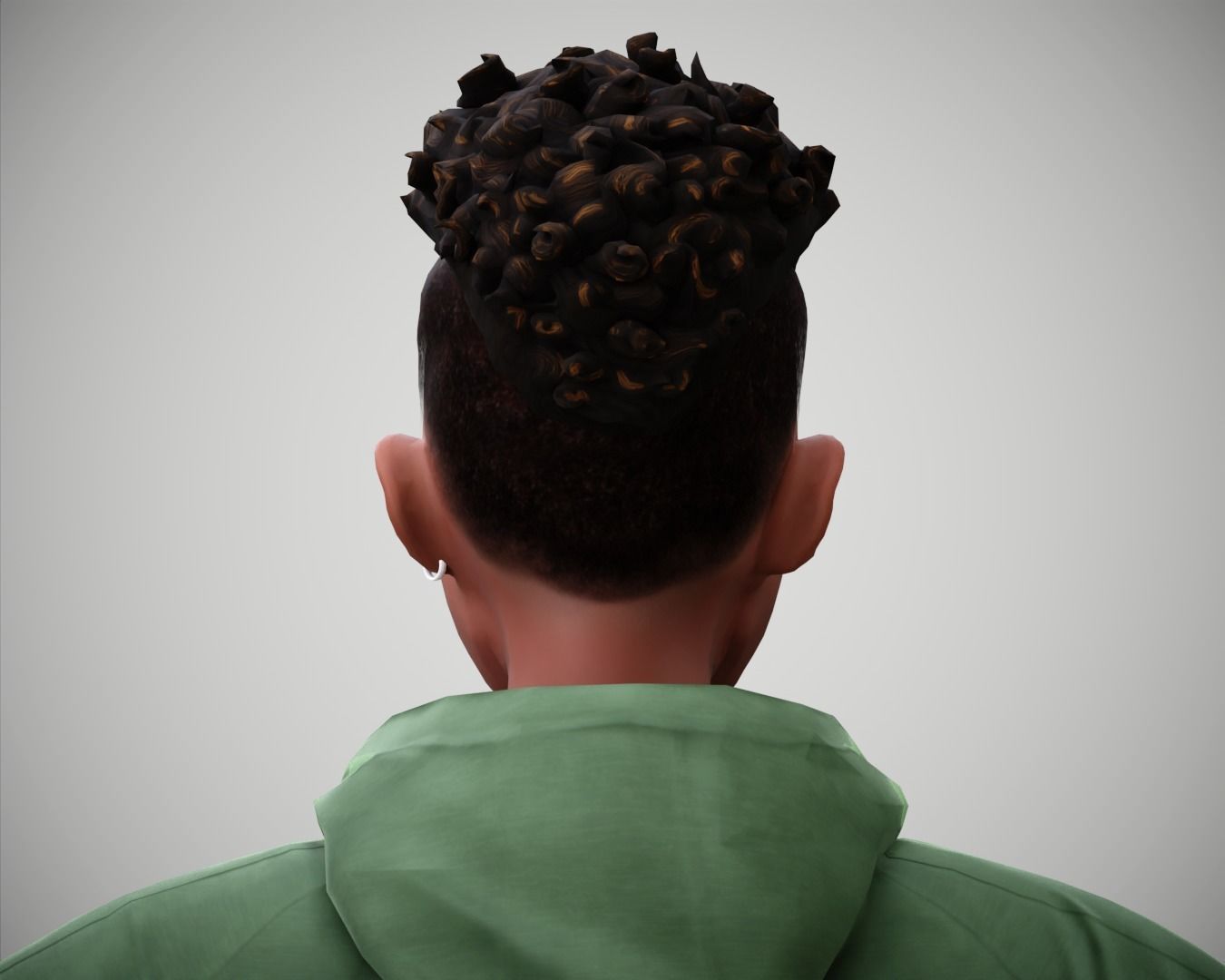 Free Cartoon boy character rigged Free low-poly 3D model_13