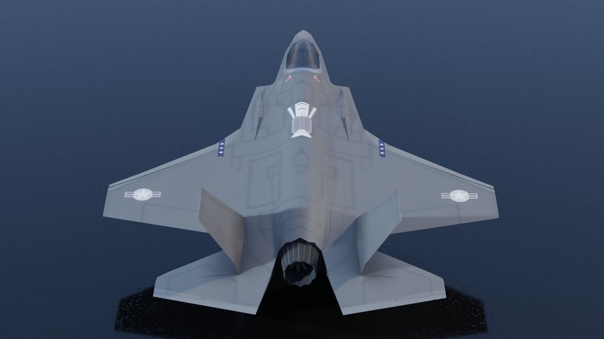 Lockheed Martin F-35 Lightning II Low-poly 3D model_7