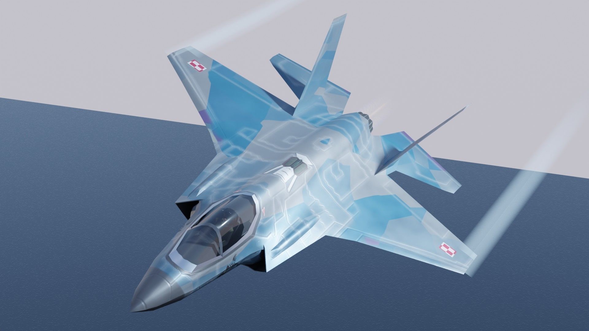 Lockheed Martin F-35 Lightning II Low-poly 3D model_15