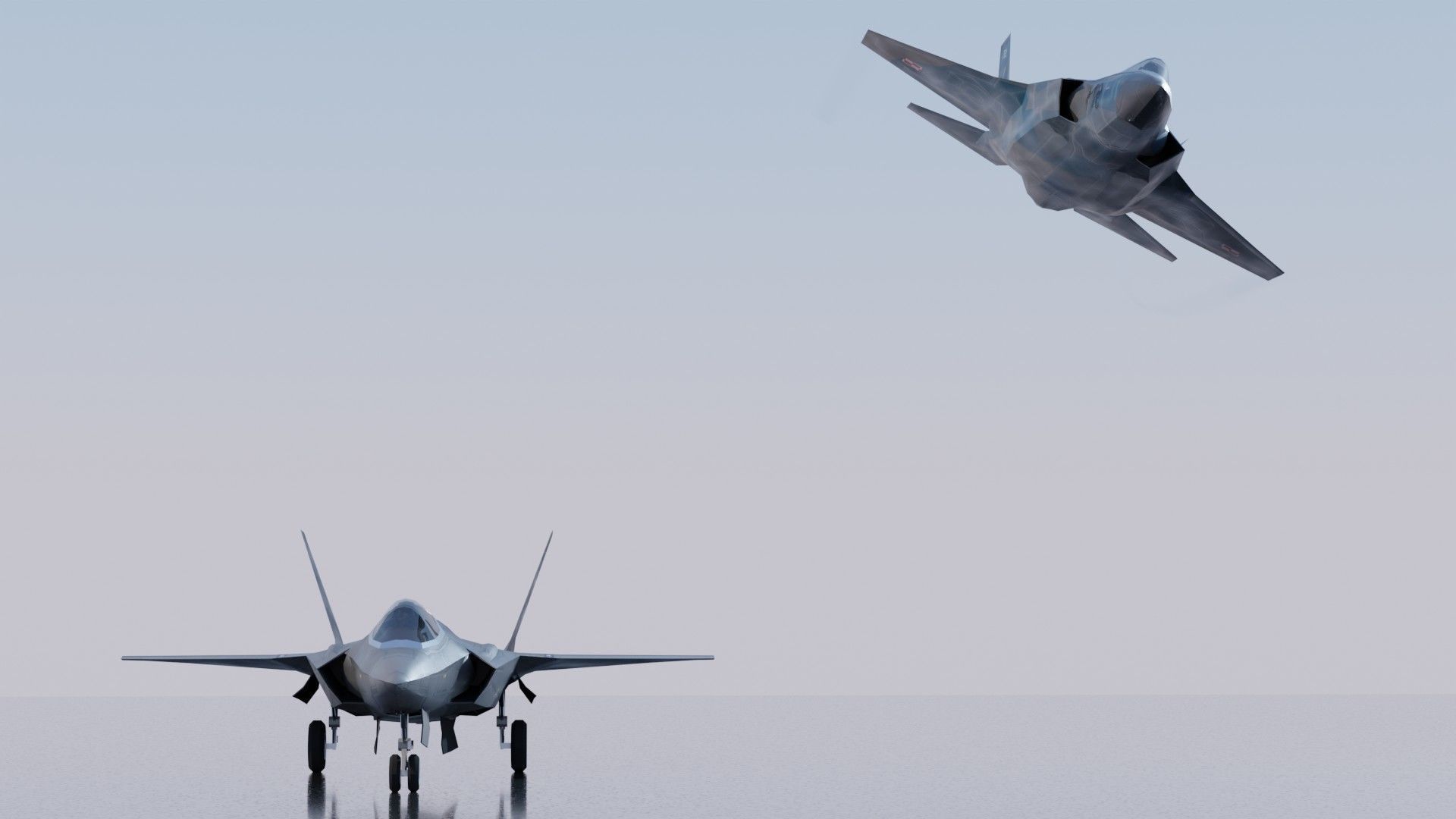 Lockheed Martin F-35 Lightning II Low-poly 3D model_19