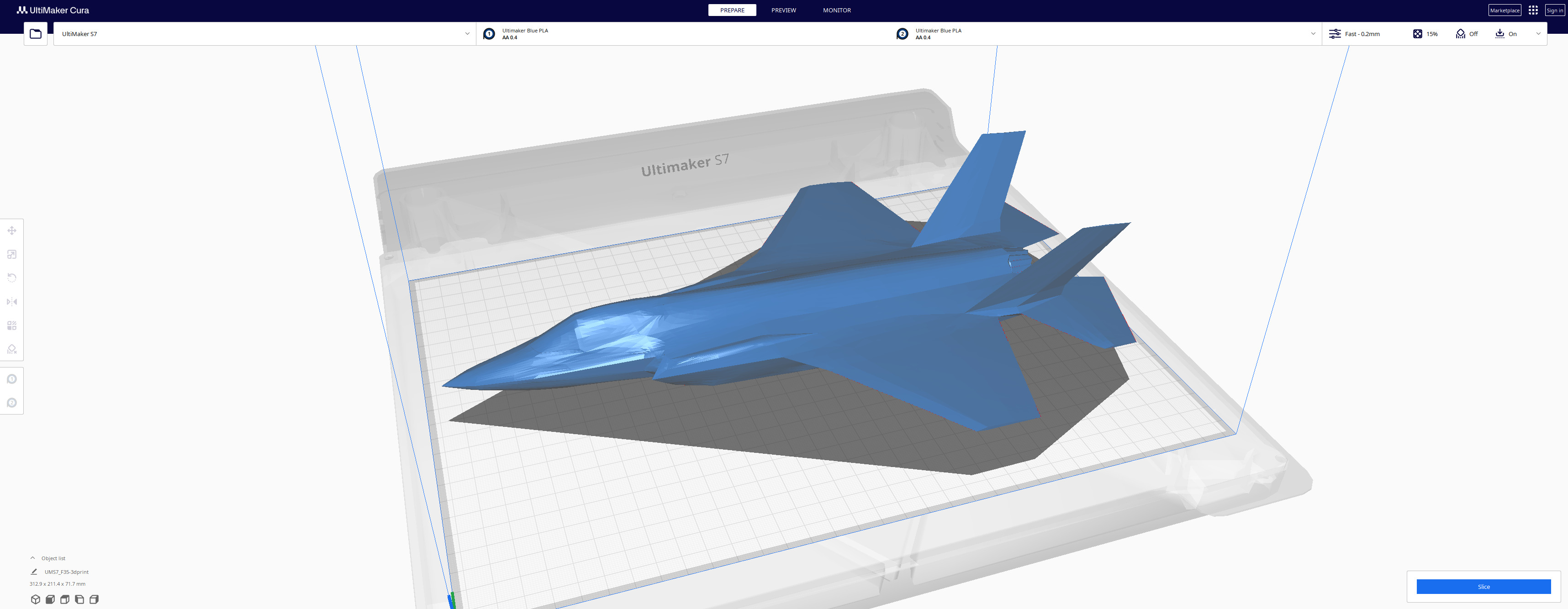 Lockheed Martin F-35 Lightning II Low-poly 3D model_5