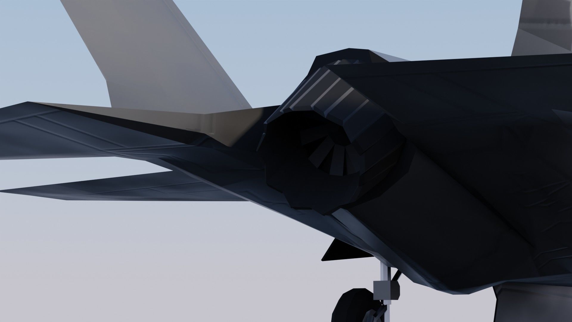 Lockheed Martin F-35 Lightning II Low-poly 3D model_25
