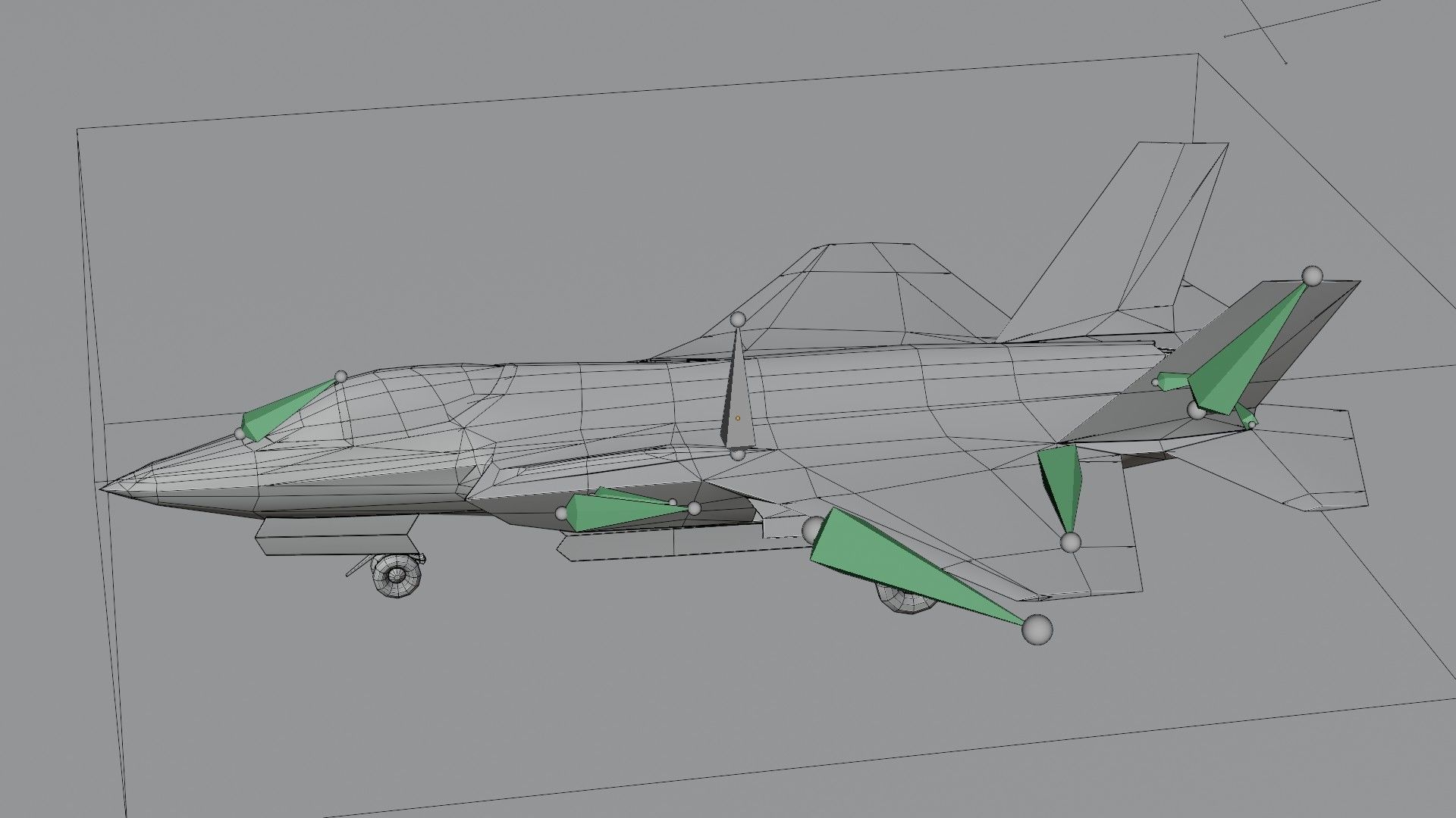 Lockheed Martin F-35 Lightning II Low-poly 3D model_22