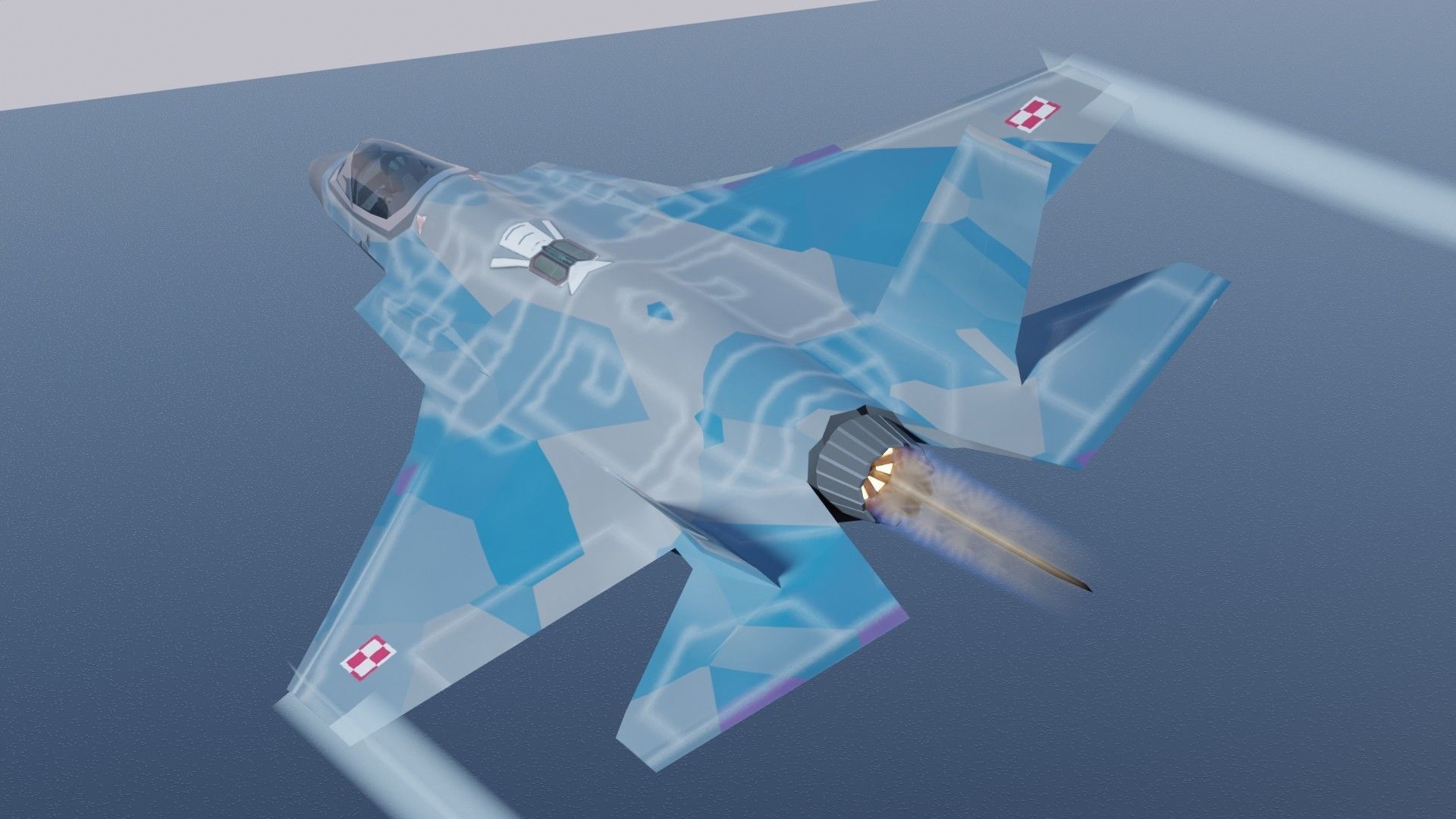 Lockheed Martin F-35 Lightning II Low-poly 3D model_16