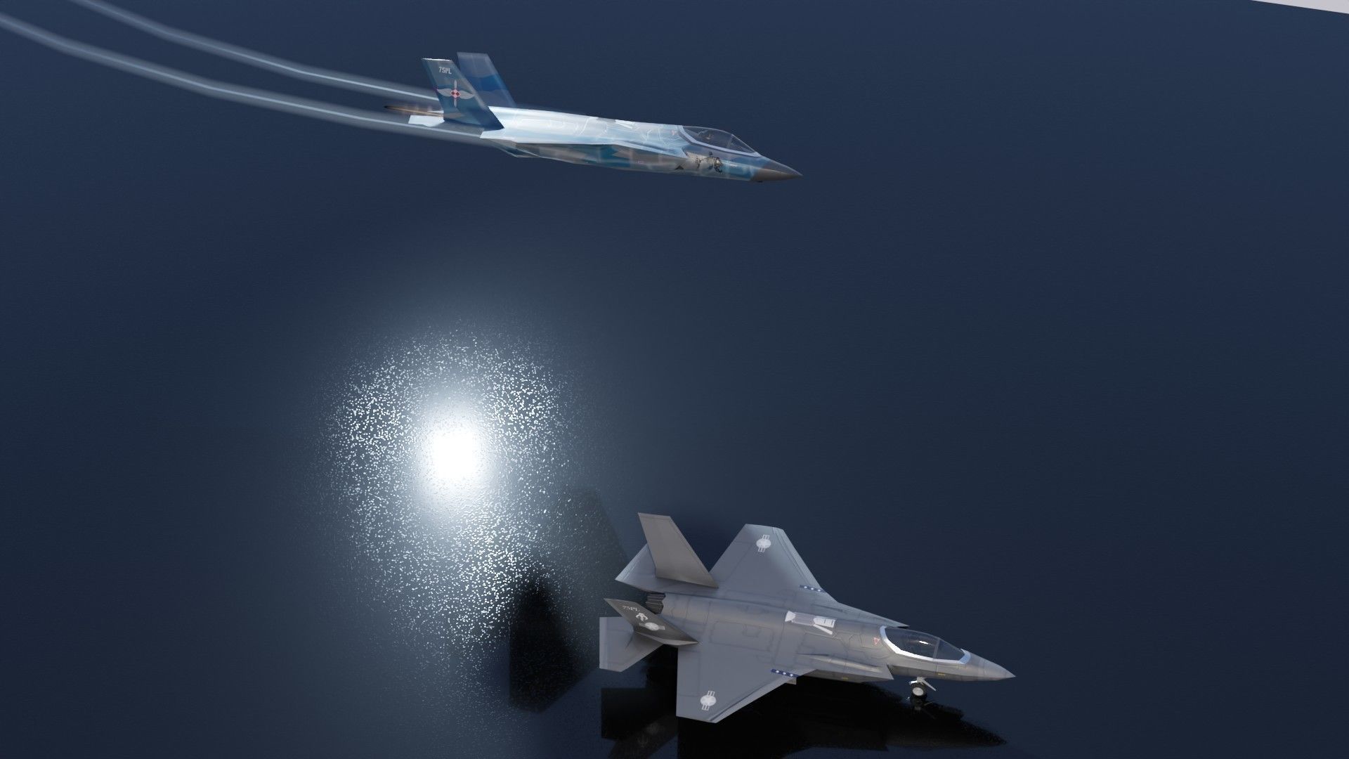 Lockheed Martin F-35 Lightning II Low-poly 3D model_20