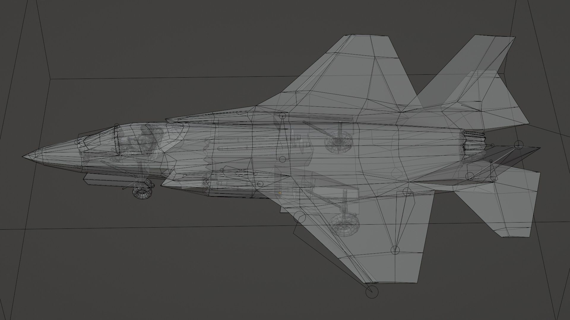 Lockheed Martin F-35 Lightning II Low-poly 3D model_4