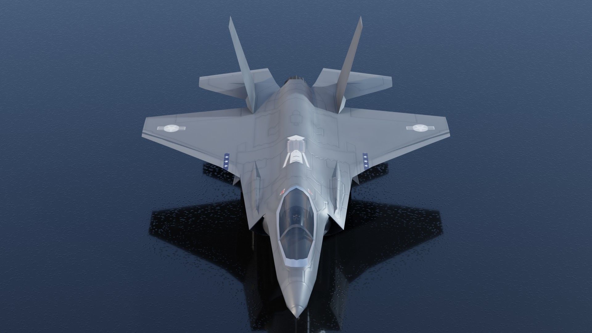 Lockheed Martin F-35 Lightning II Low-poly 3D model_6