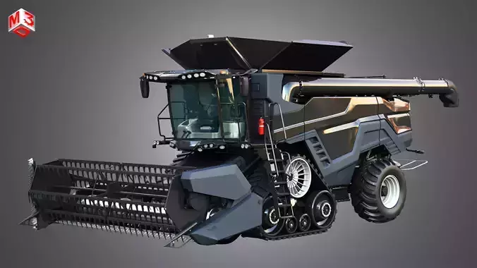 IDEAL - Combine Harvester - Small Grain Harvester Head 3D model