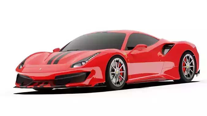 Ferrari 488 Pista  3D model