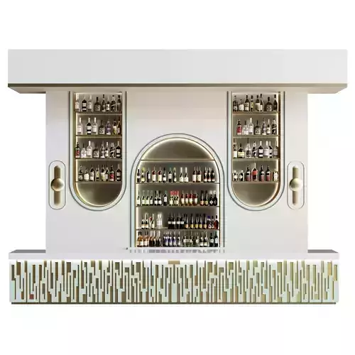 Design project of a modern bar with 