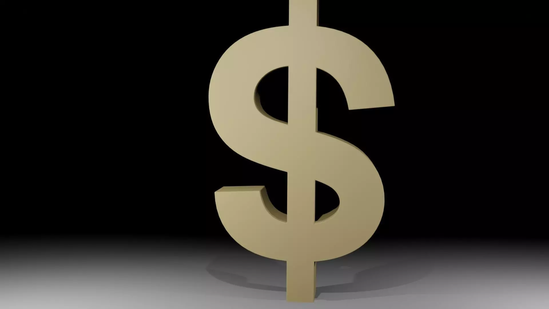 dollar sign 3D model