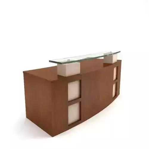 Modern Wooden Receptionist Desk