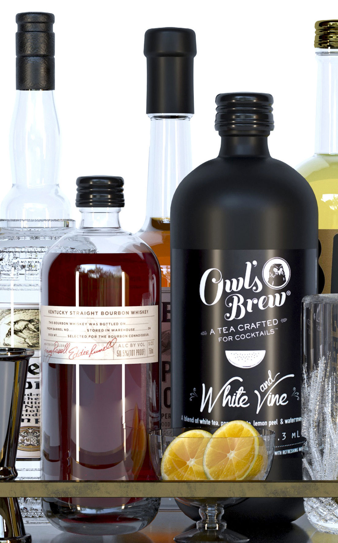 Collection of elite alcohol 3D model_3