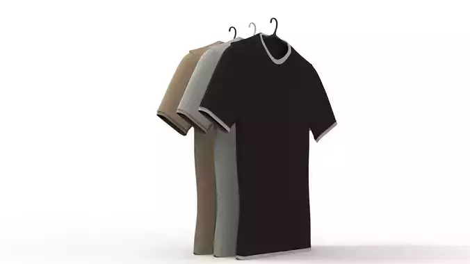 TSHIRT three t - shirts hanging on hanger