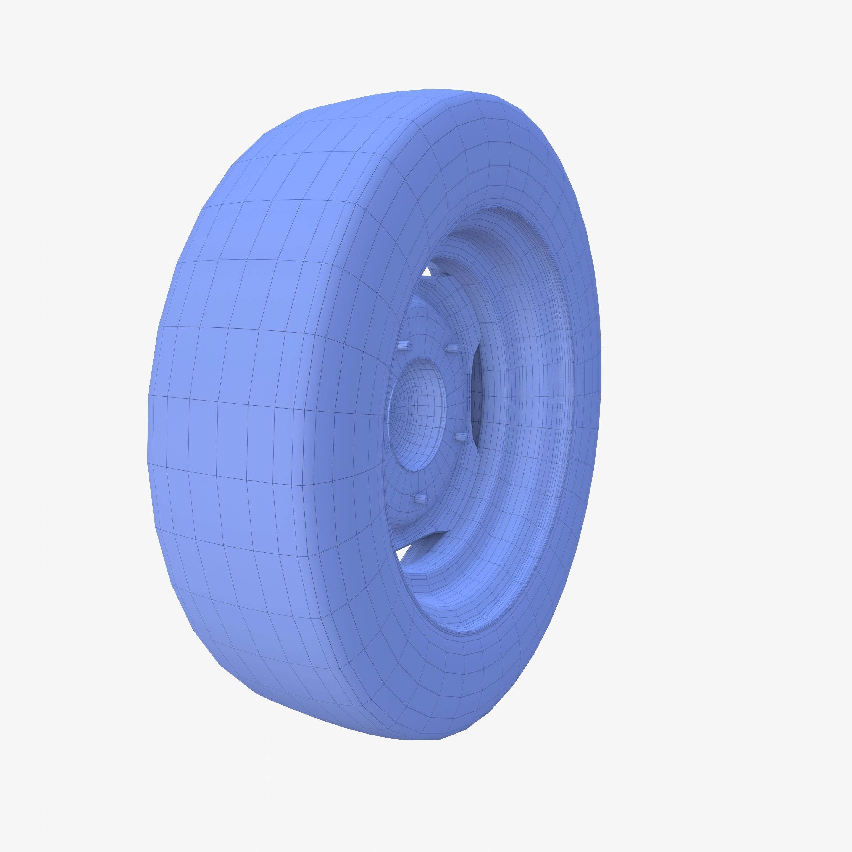Generic 40s Van Wheel 3D model_9