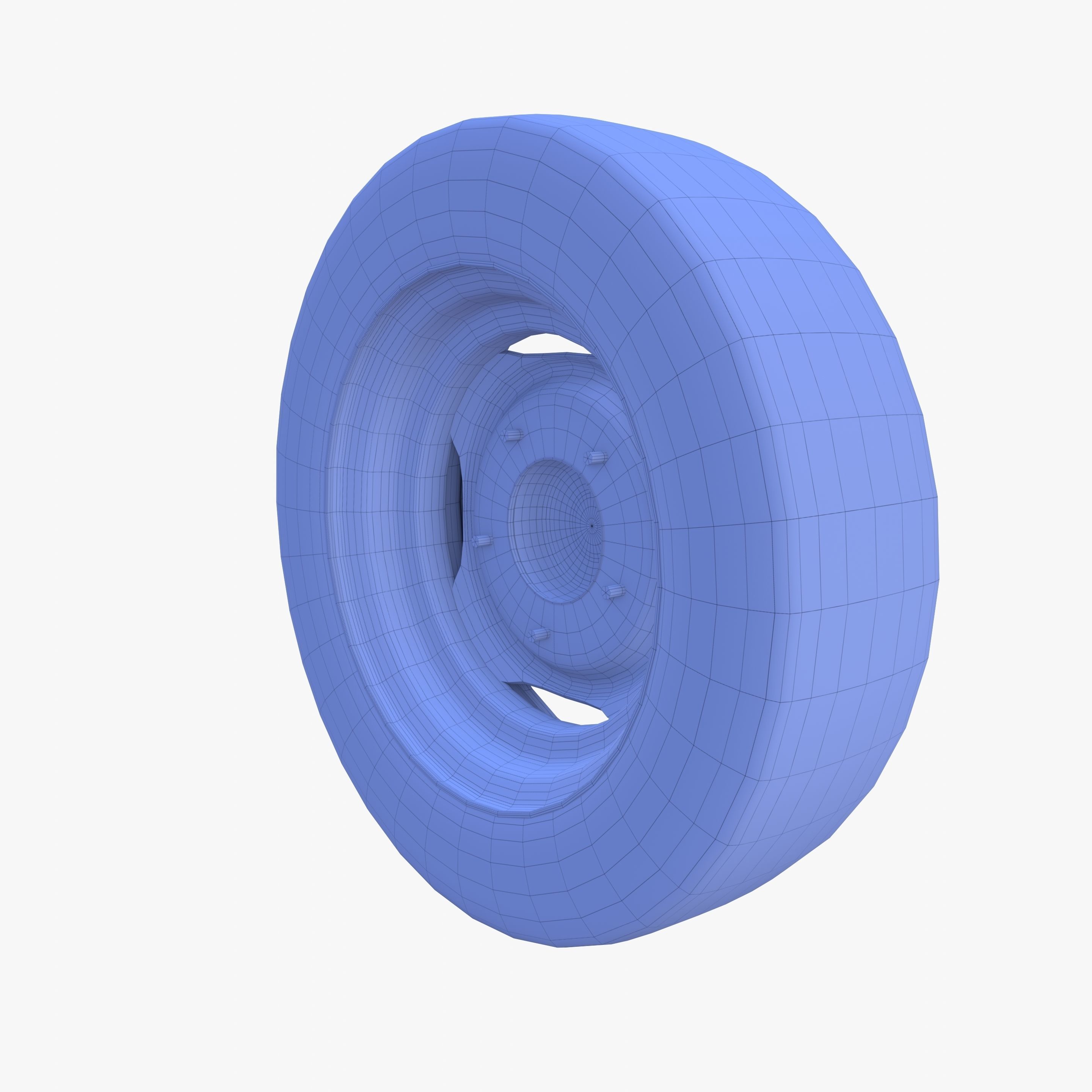 Generic 40s Van Wheel 3D model_10