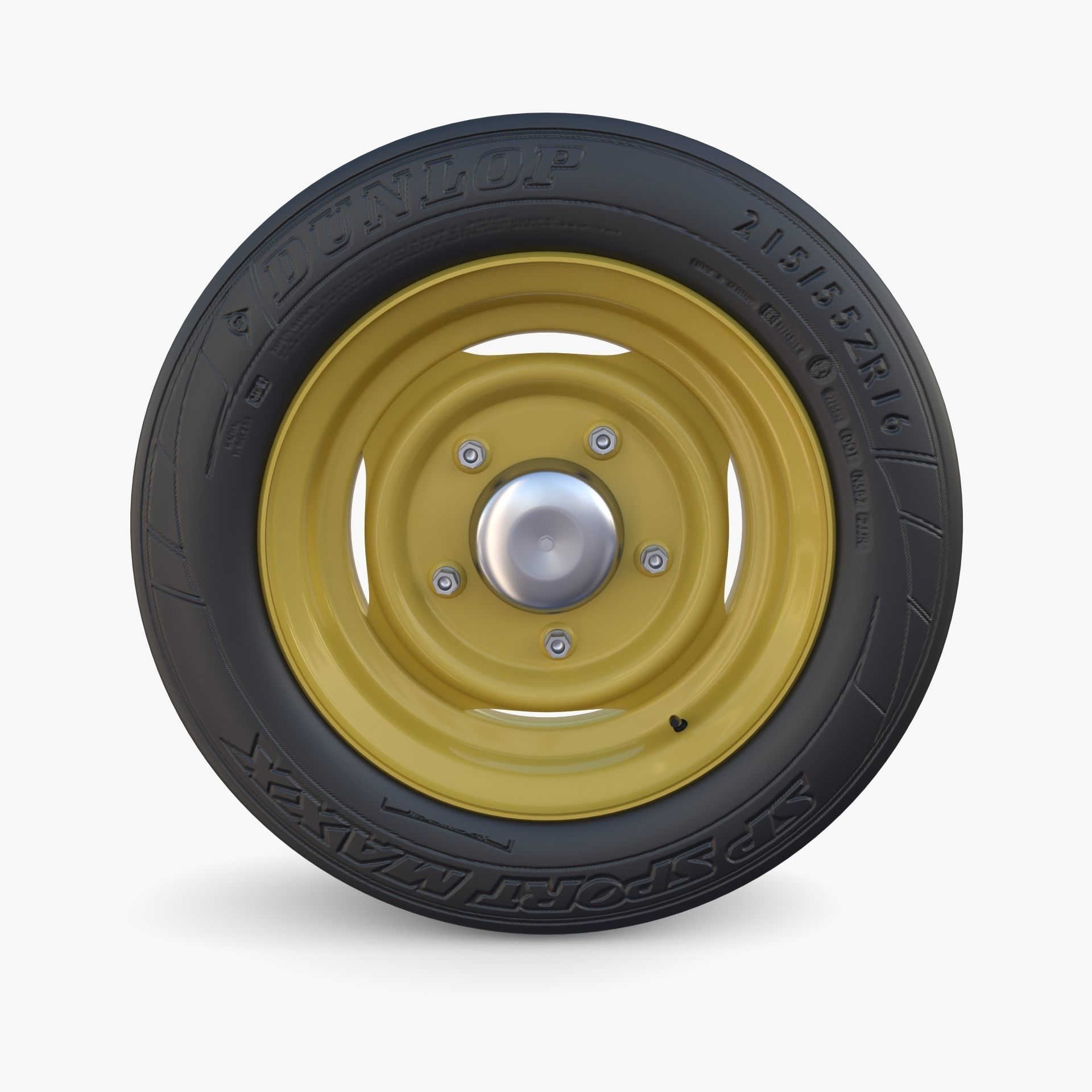 Generic 40s Van Wheel 3D model_1