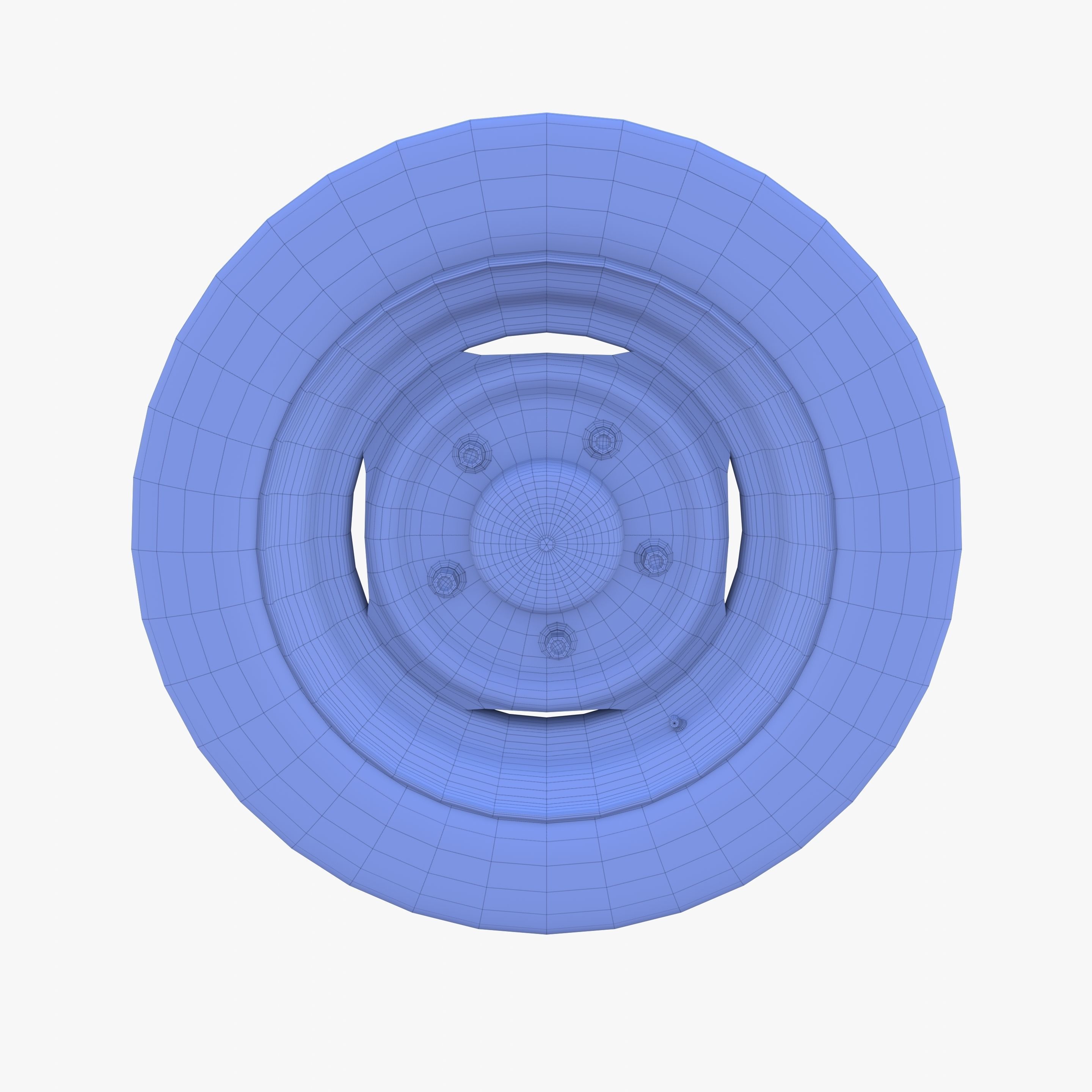 Generic 40s Van Wheel 3D model_7