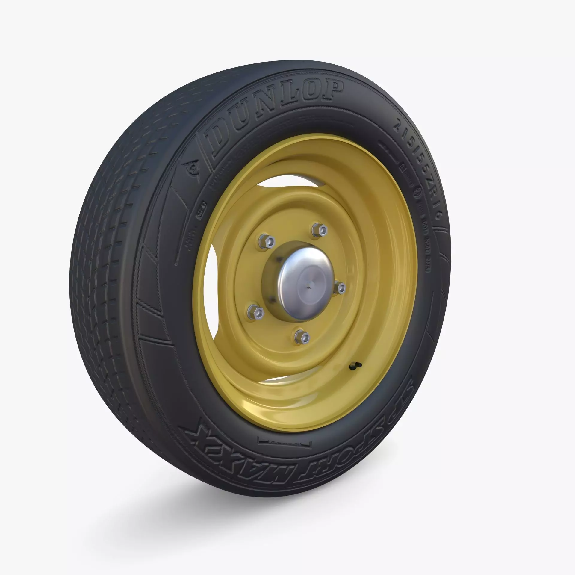 Generic 40s Van Wheel 3D model_0