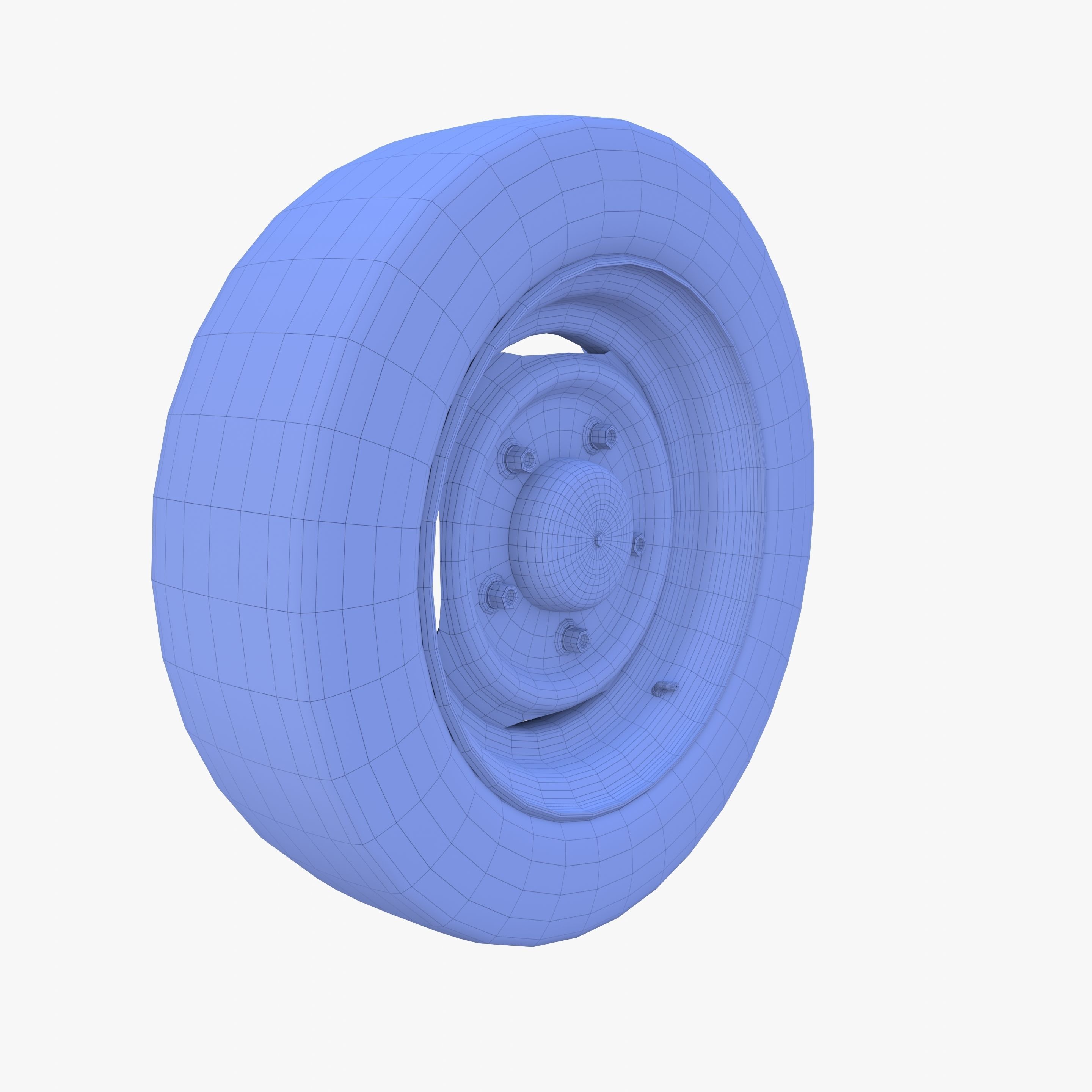 Generic 40s Van Wheel 3D model_11