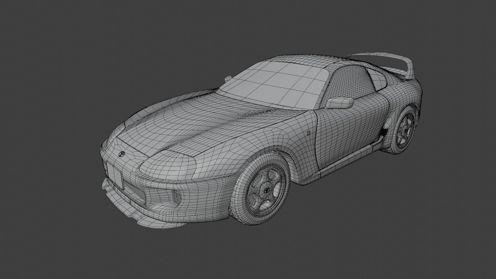 Toyota Supra  3D model_4