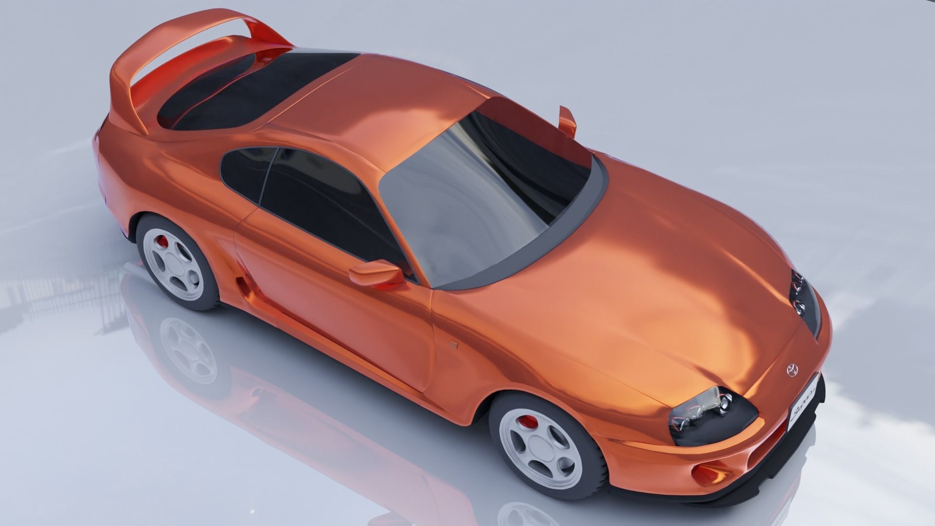 Toyota Supra  3D model_2