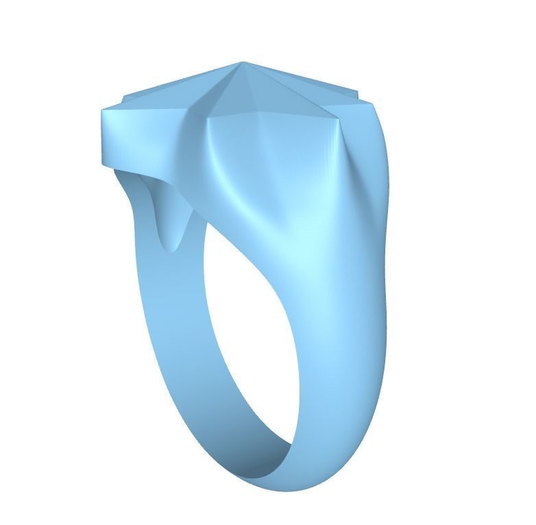 Star ring 3D print model_2