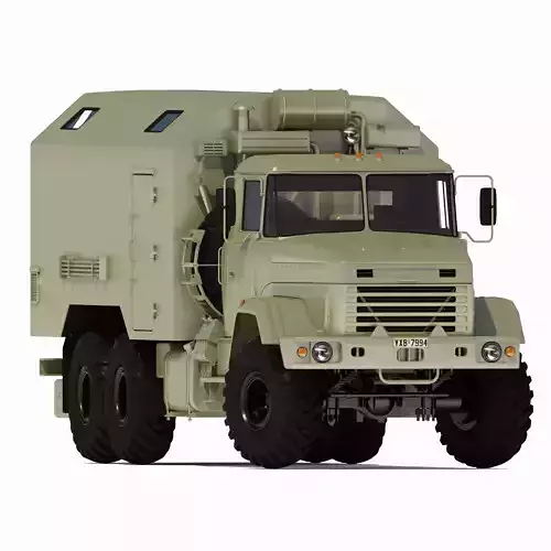 Kraz military truck 3D model