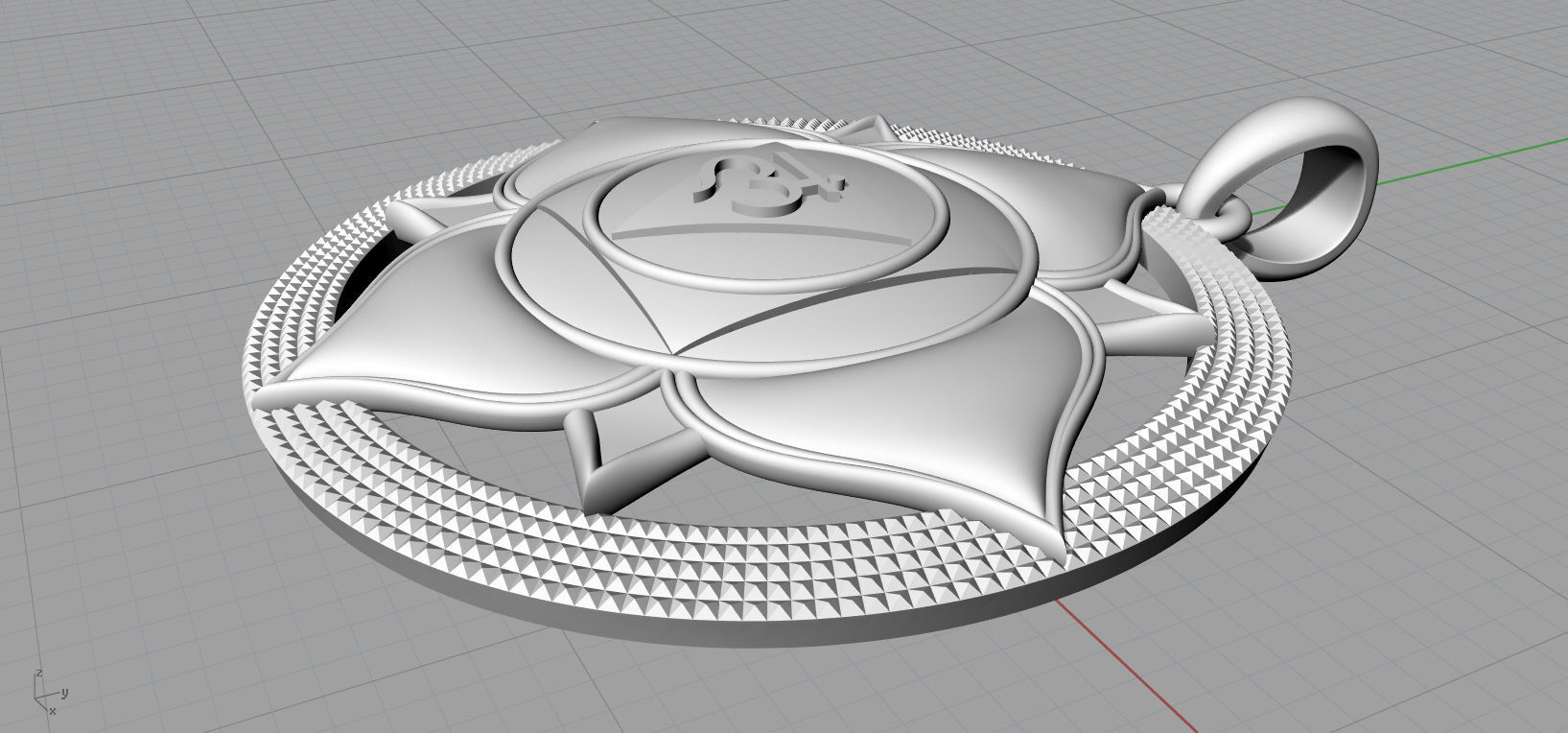 Muladhara chakras pendant 3D model for printing 3D print model_18