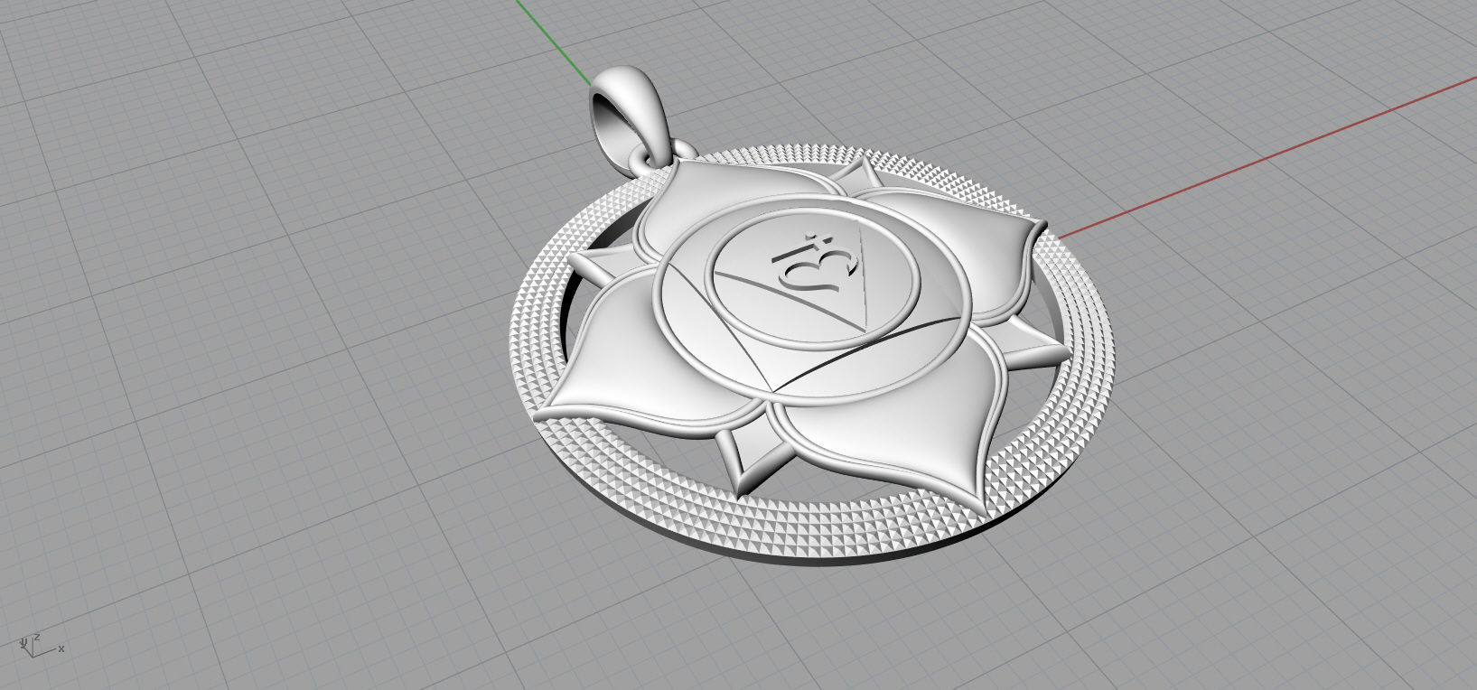 Muladhara chakras pendant 3D model for printing 3D print model_16