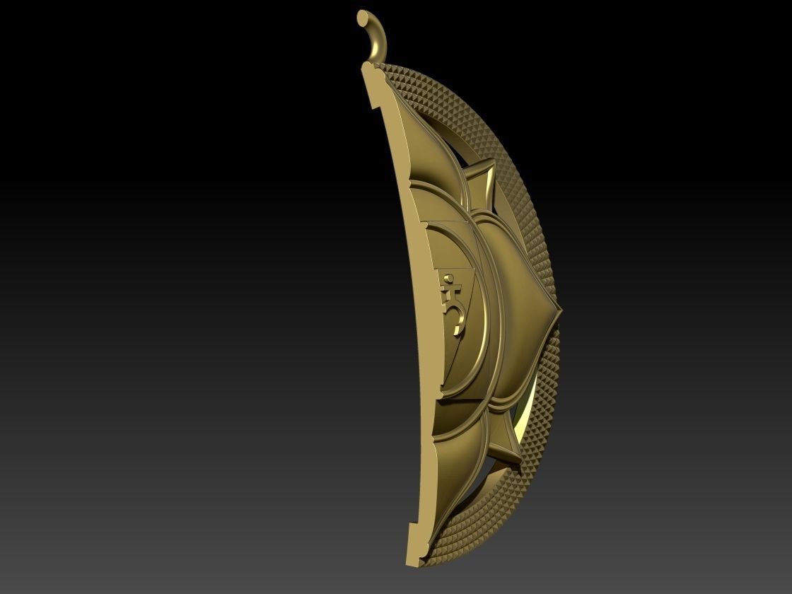 Muladhara chakras pendant 3D model for printing 3D print model_6