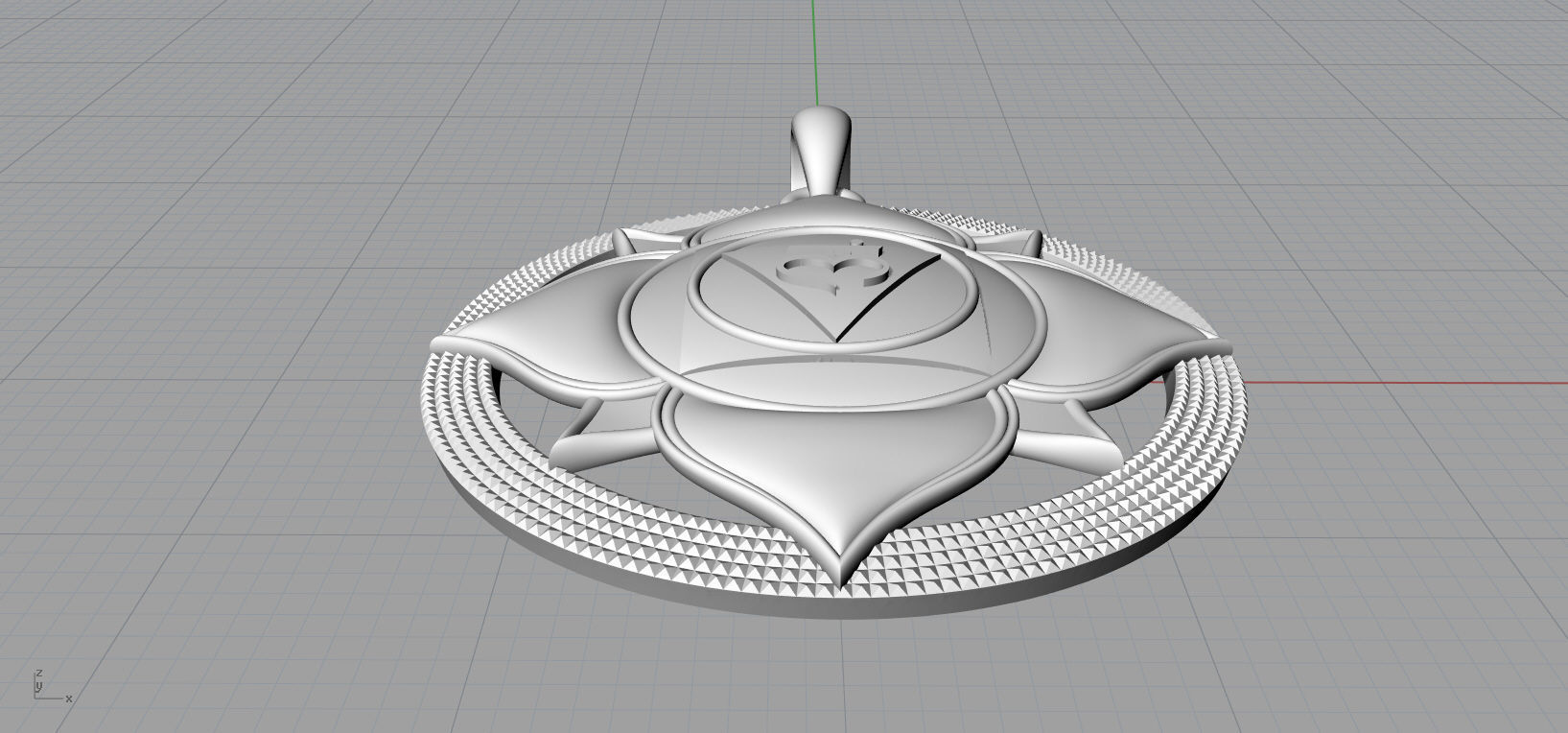 Muladhara chakras pendant 3D model for printing 3D print model_17