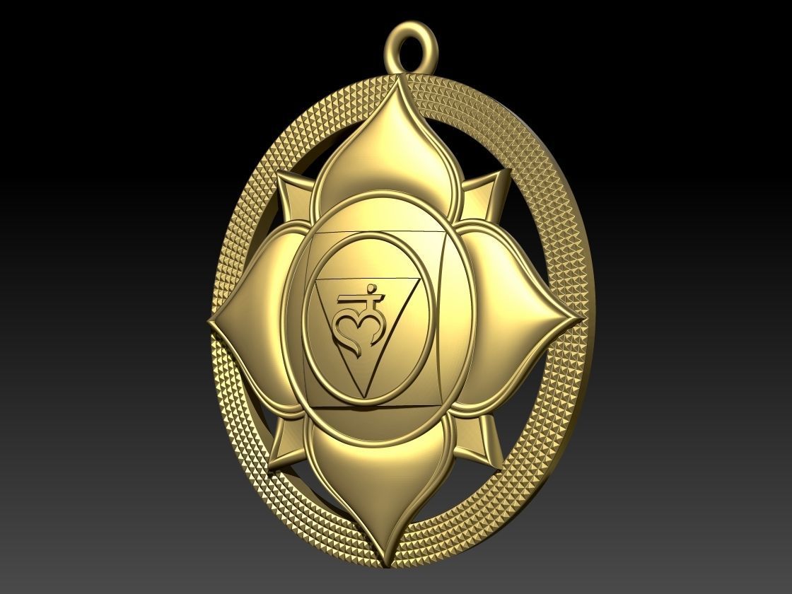 Muladhara chakras pendant 3D model for printing 3D print model_2