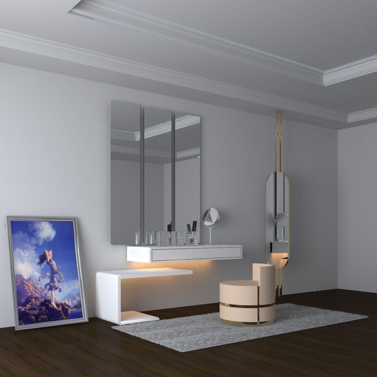 dressing table 3D model_1