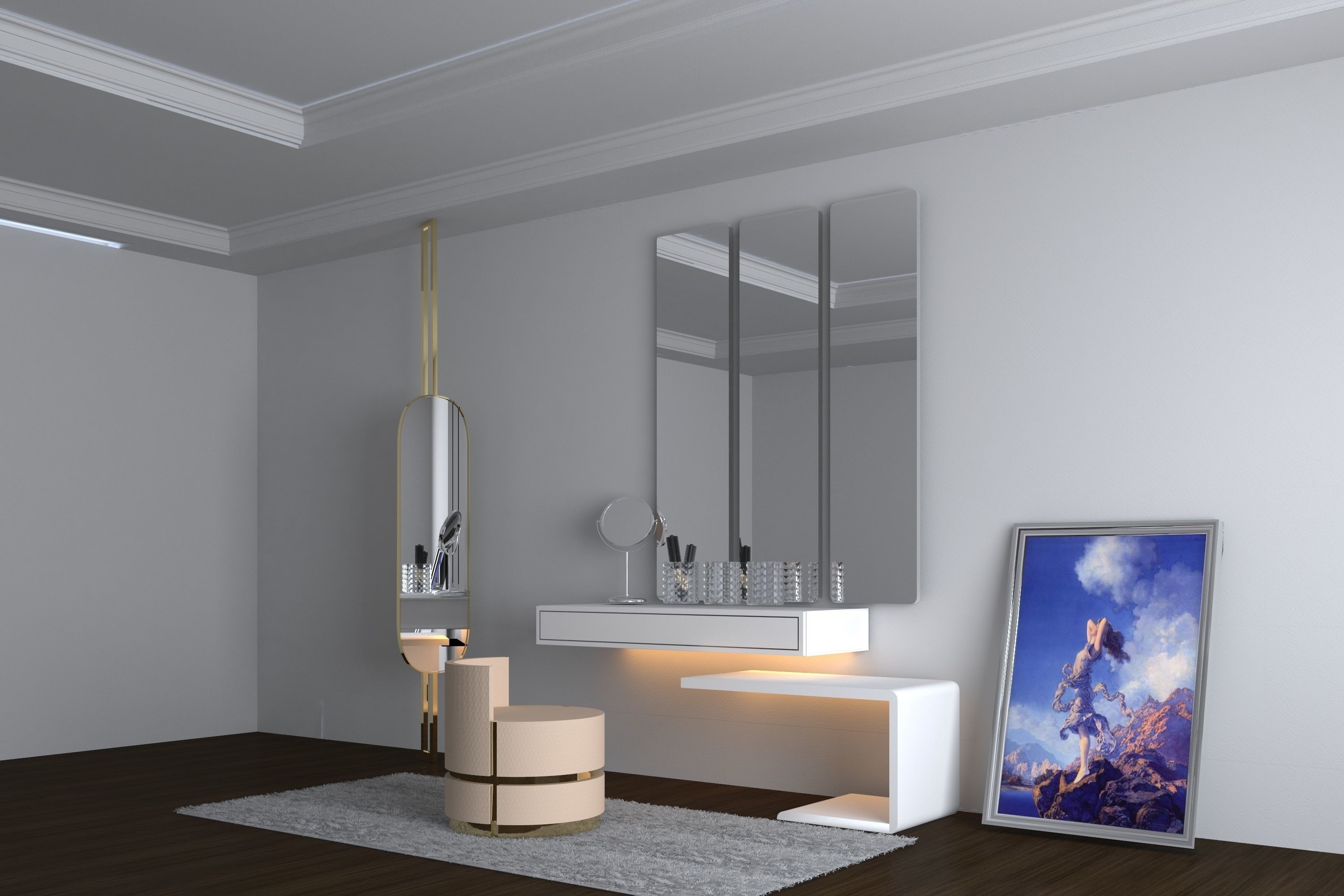 dressing table 3D model_3