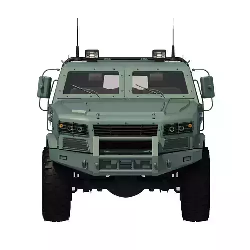 Armored military suv