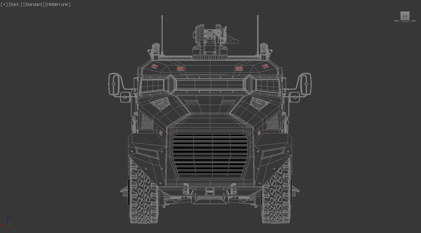 Armored military vehicle 3D model_8