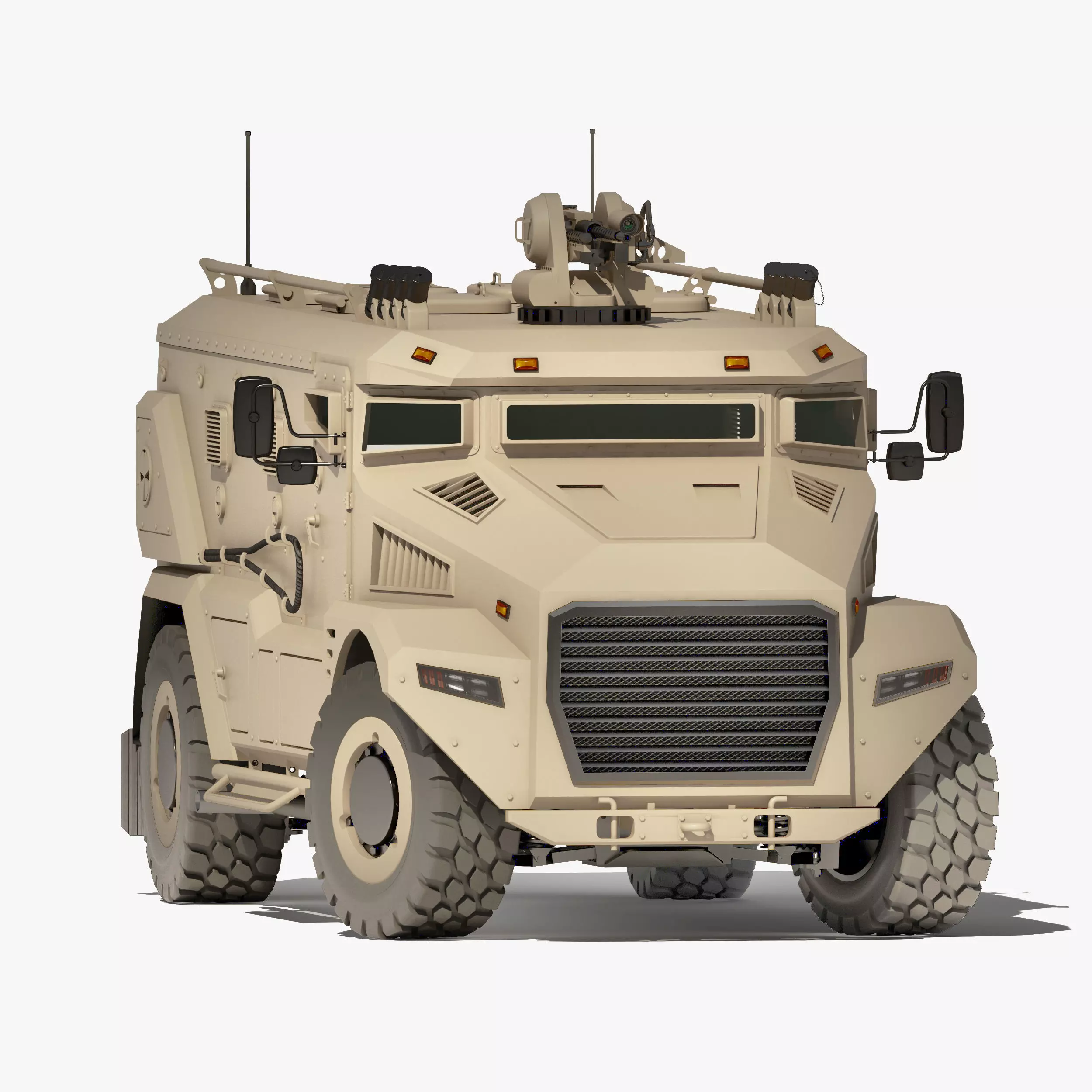 Armored military vehicle 3D model_0