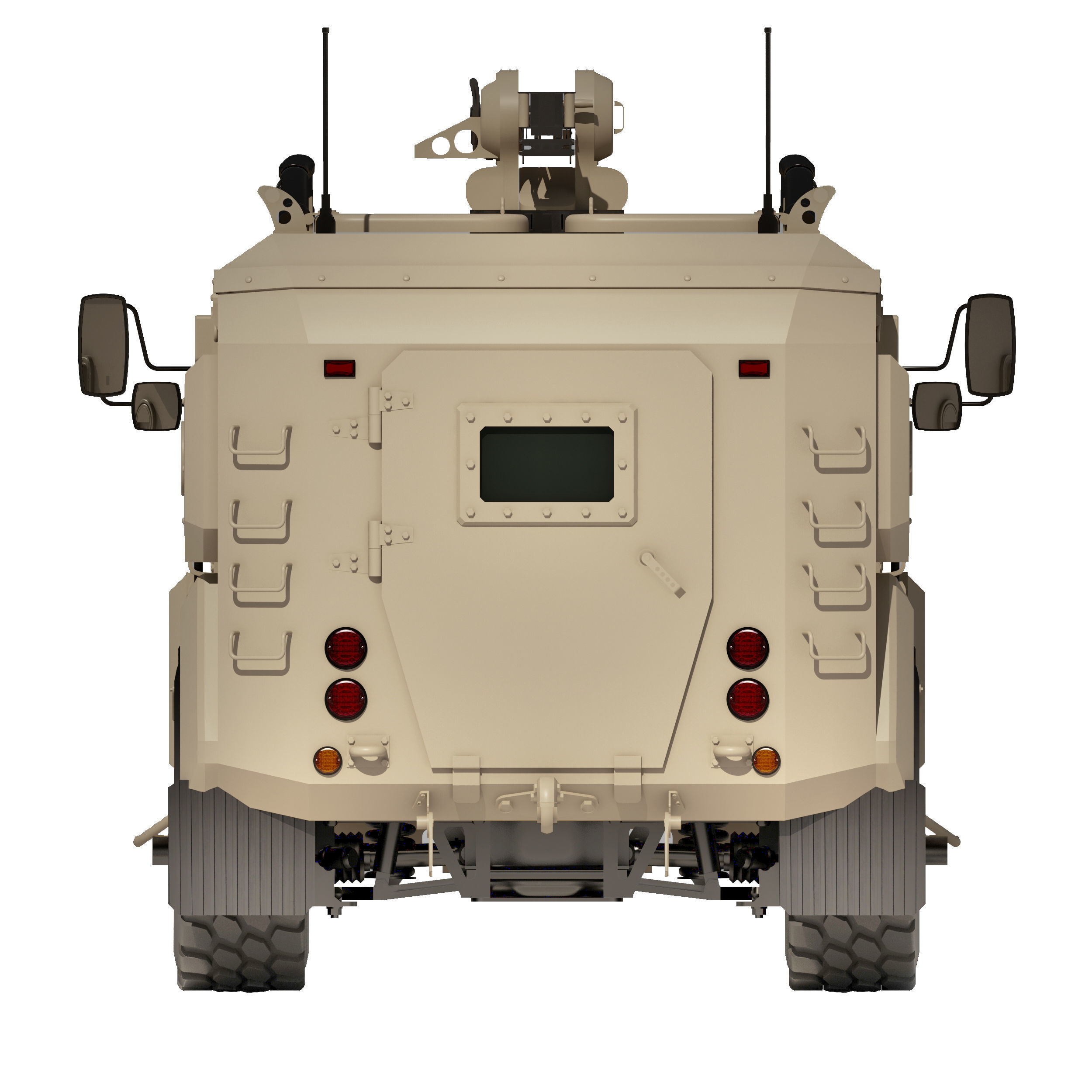 Armored military vehicle 3D model_6