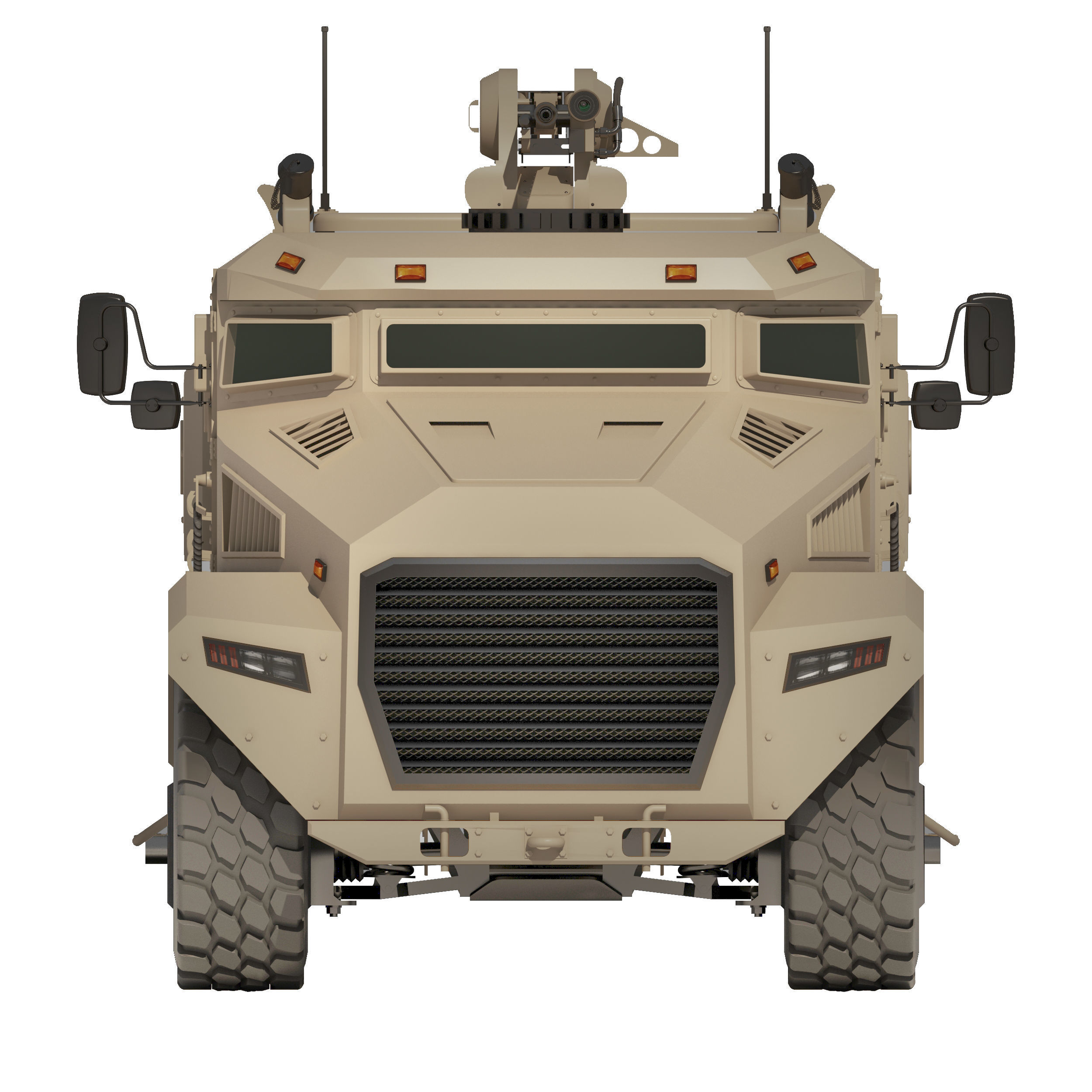 Armored military vehicle 3D model_3