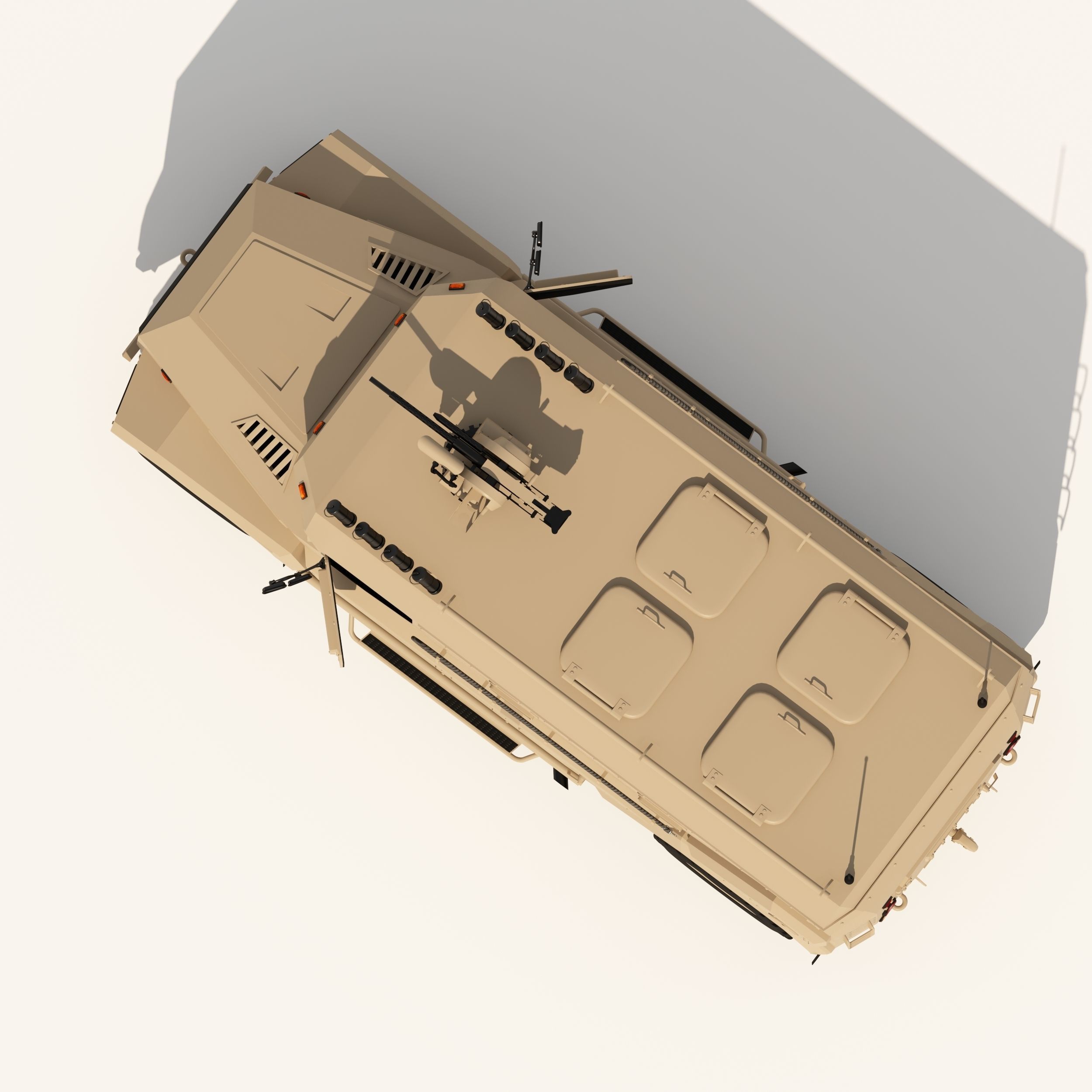 Armored military vehicle 3D model_5