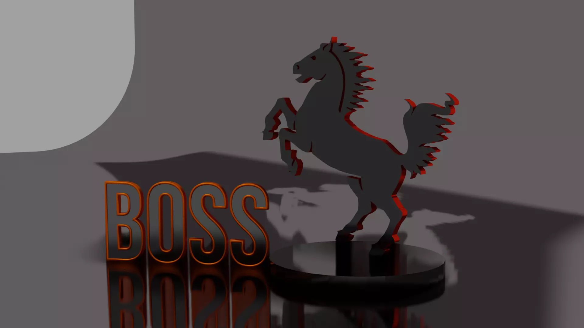 Horse Logo Free low-poly 3D model